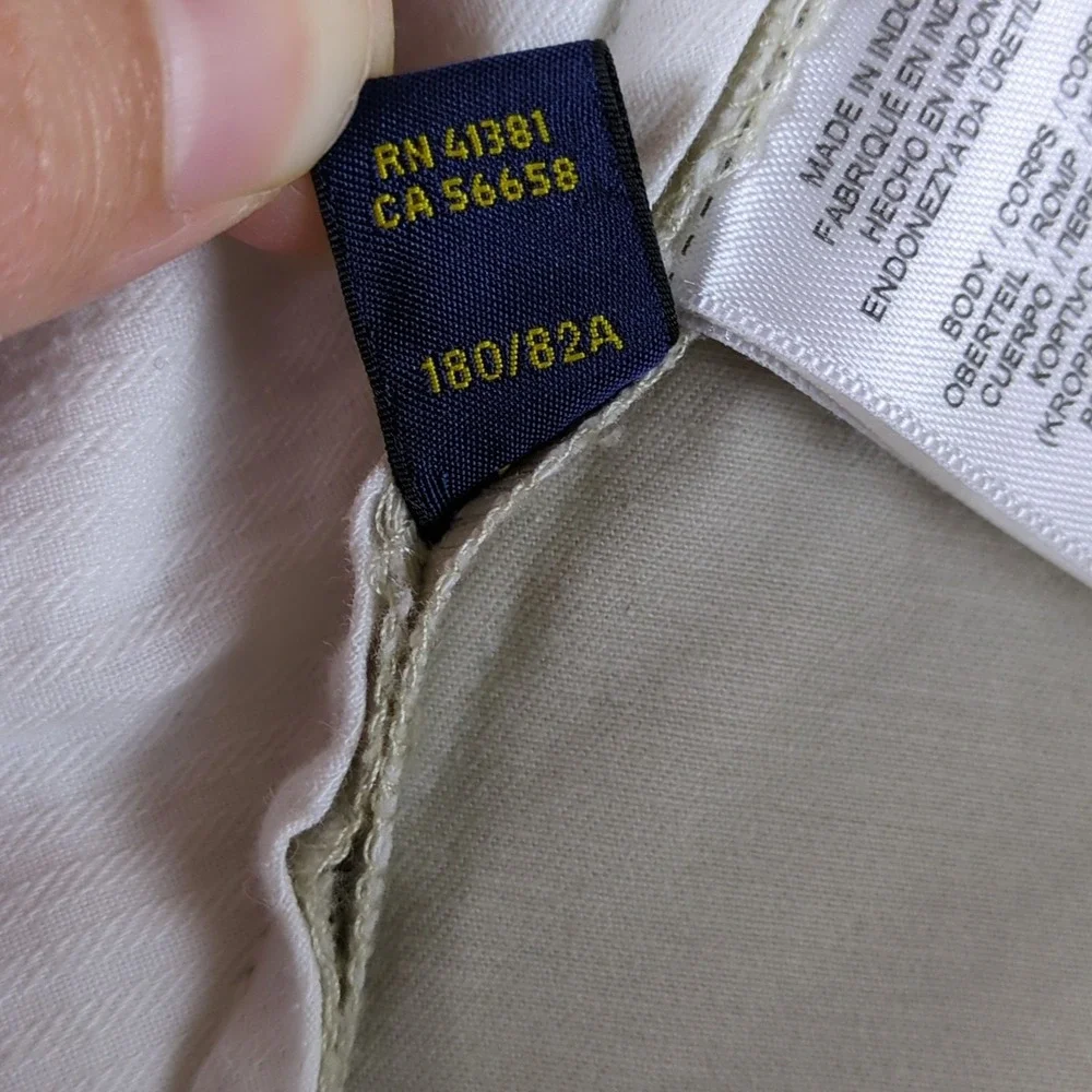 Polo Ralph Lauren Chino Pants Mens 32x34 (32x32) Beige Stretch Straight Fit Golf